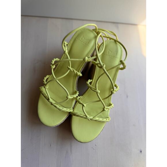 MARC FISHER LTD Oliver Platform Sandal In Light Green size 6 - Picture 2 of 10